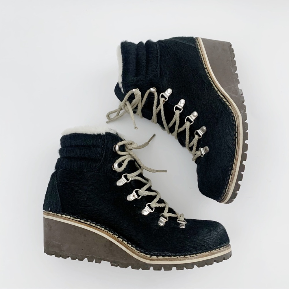 Montelliana 1965 Shearling-Lined Wedge Boots
